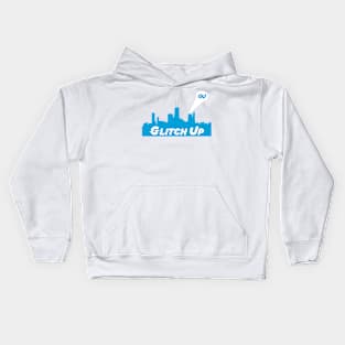 Chicago Skyline - Glitchup Signal Kids Hoodie